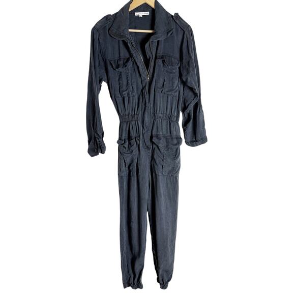 Young Fabulous & Broke Navy Flight Suit Utility Jumpsuit Midnight Pigment Size S - Picture 4 of 14